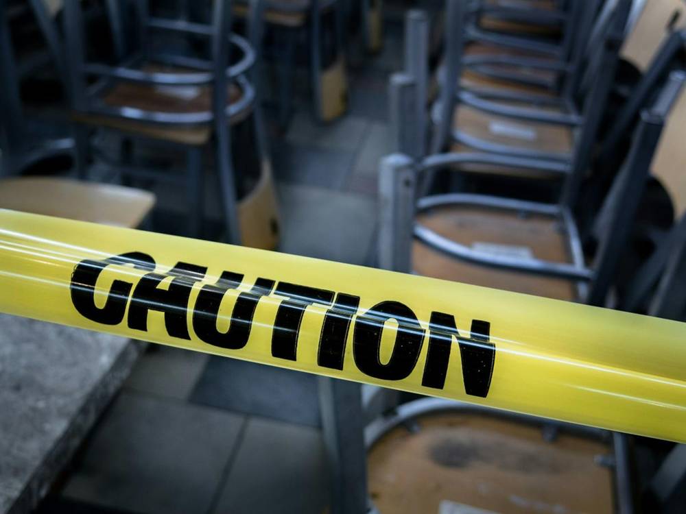 Yellow caution tape
